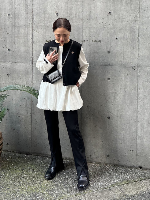 【 限定 】DOUBLE FACE KNIT VEST / Y242-91036-5